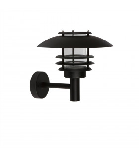 LED 1 Light Outdoor Wall Light Black White Structure IP44