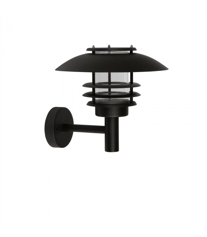 LED 1 Light Outdoor Wall Light Black White Structure IP44