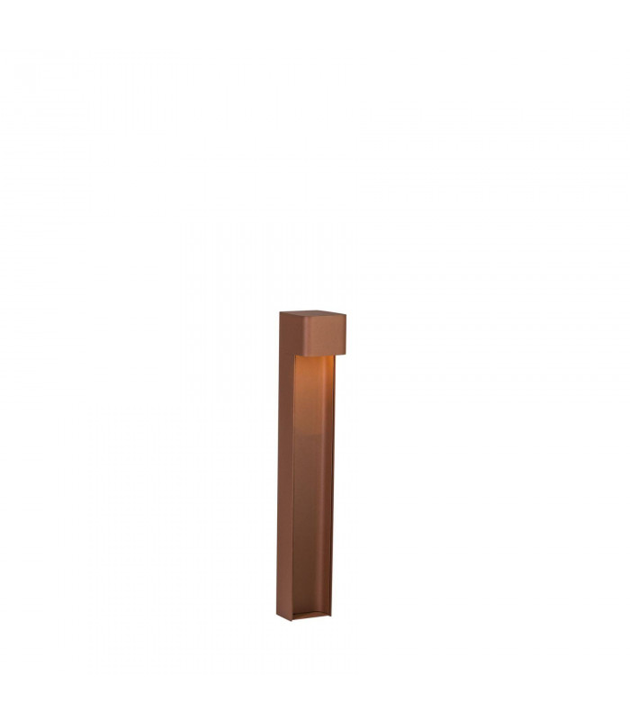 LED 1 Light Outdoor Bollard Lamp Rust Structure IP54