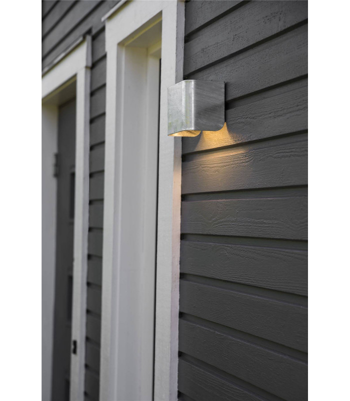 LED 1 Light Outdoor Wall Light Galvanized IP54