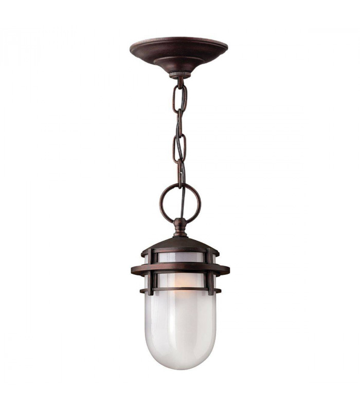 1 Light Outdoor Ceiling Chain Lantern Victorian Bronze, E27