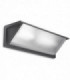 1 Light Outdoor Large Wall Light Grey IP65