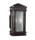 2 Light Outdoor Small Wall Lantern Light Bronze IP44, E14