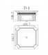 2 Light Outdoor Small Wall Lantern Light Bronze IP44, E14