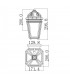 1 Light Outdoor Wall Lantern Light Chestnut IP44, E27