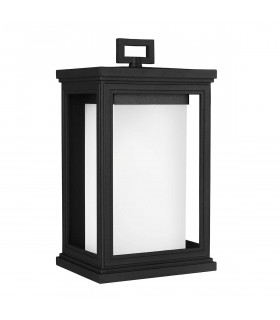 1 Light Outdoor Medium Wall Lantern Light Black IP44, E27