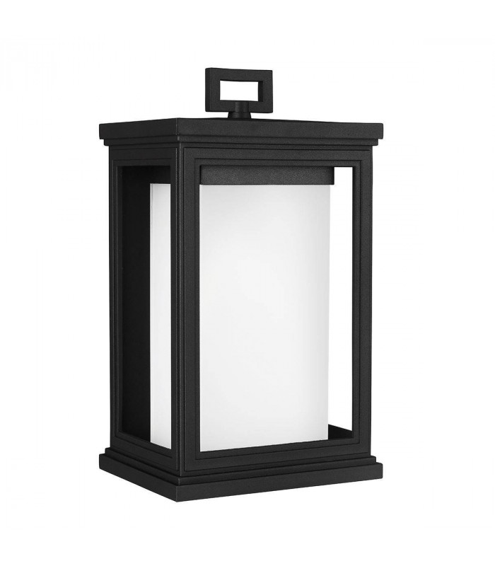 1 Light Outdoor Medium Wall Lantern Light Black IP44, E27