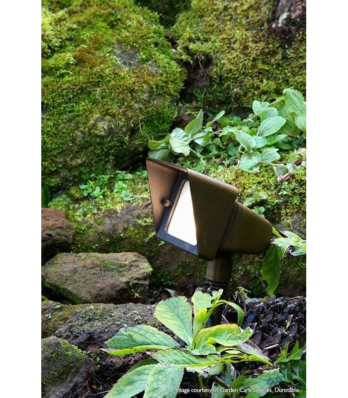 LED 4 Light Outdoor Ground Light Bronze IP44