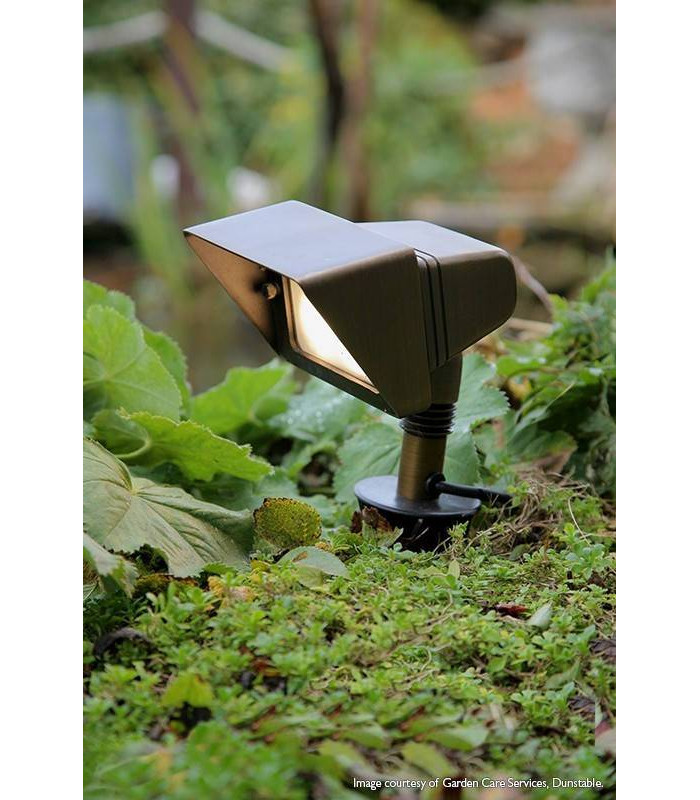 LED 4 Light Outdoor Ground Light Bronze IP44