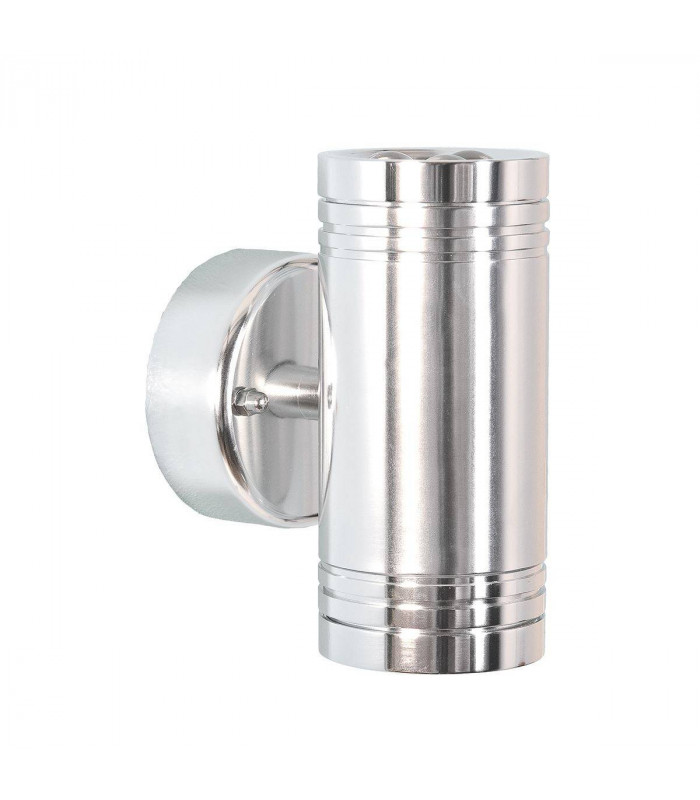 LED 6 Light Indoor Up / Down Wall Light Aluminium IP54