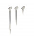 LED 3 Light Indoor Wall Spotlight Aluminium IP54