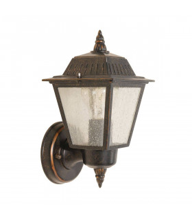 1 Light Outdoor Wall Lantern Light Bronze IP44, E27