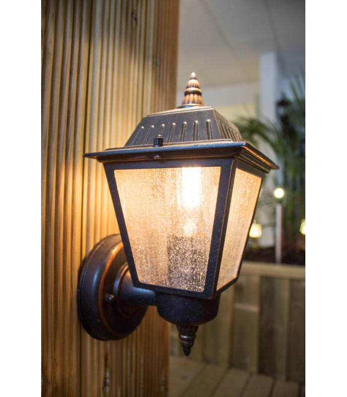 1 Light Outdoor Wall Lantern Light Bronze IP44, E27