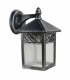 1 Light Outdoor Wall Lantern Light Black, Silver IP44, E27