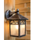 1 Light Outdoor Wall Lantern Light Black, Silver IP44, E27