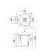 1 Light Outdoor Small Wall Lantern Light Bronze IP44, E27