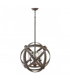 3 Light Outdoor Ceiling Pendant Light Iron IP44, E14
