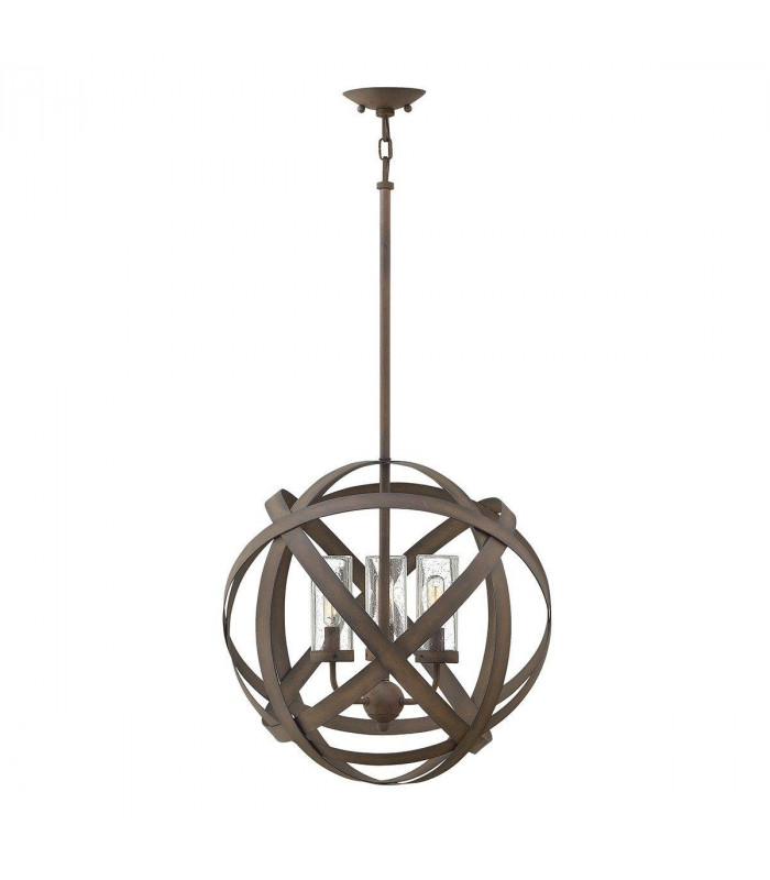 3 Light Outdoor Ceiling Pendant Light Iron IP44, E14