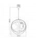 3 Light Outdoor Ceiling Pendant Light Iron IP44, E14