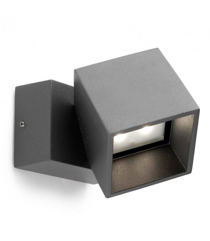 LED 5 Light Outdoor Adjustable Wall Light Urban grey IP65
