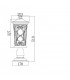 1 Light Small Outdoor Pedestal Light Autumn IP44, E27