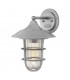 1 Light Medium Outdoor Wall Lantern Silver IP44, E27