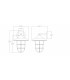 1 Light Medium Outdoor Wall Lantern Silver IP44, E27