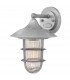 1 Light Small Outdoor Wall Lantern Silver IP44, E27