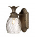 1 Light Outdoor Dome Wall Light Pearl Bronze IP44, G9