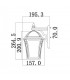 1 Light Small Outdoor Wall Lantern Mocha IP44, E27