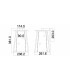 2 Light Large Outdoor Wall Lantern Bronze IP44, E14