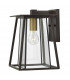 1 Light Medium Outdoor Wall Lantern Bronze IP44, E27