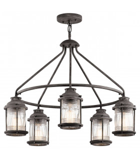 5 Light Outdoor Chandelier Pendant Lighting Zinc IP44, E27