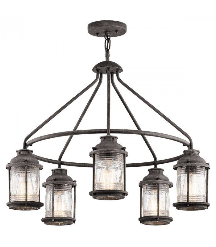5 Light Outdoor Chandelier Pendant Lighting Zinc IP44, E27