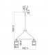 5 Light Outdoor Chandelier Pendant Lighting Zinc IP44, E27