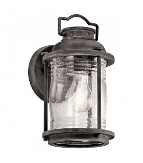 1 Light Small Outdoor Wall Lantern Zinc IP44, E27