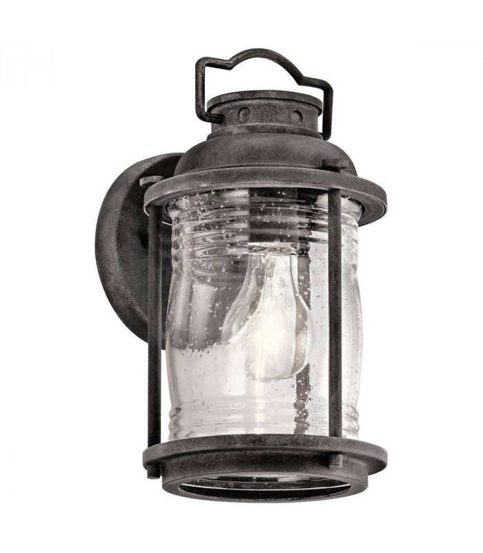1 Light Small Outdoor Wall Lantern Zinc IP44, E27