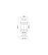 1 Light Medium Outdoor Pedestal Lantern Zinc IP44, E27