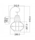 1 Light Large Outdoor Wall Lantern Zinc IP44, E27