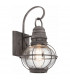 1 Light Medium Outdoor Wall Lantern Zinc IP44, E27