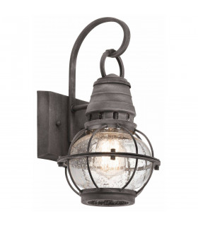 1 Light Small Outdoor Wall Lantern Zinc IP44, E27