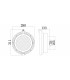 1 Light Outdoor Wall Light Brushed Aluminium IP44, E27