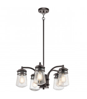 5 Light Outdoor Chandelier Pendant Lighting Bronze IP44, E27