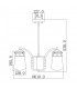 5 Light Outdoor Chandelier Pendant Lighting Bronze IP44, E27