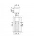 1 Light Outdoor Wall Lantern Bronze IP44, GU10