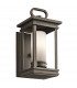 1 Light Small Outdoor Wall Lantern Bronze IP44, E14