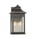 2 Light Medium Coastal Wall Lantern - Imperial Bronze Finish, E14