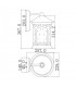 1 Light Medium Wall Lantern - Palladian Bronze Finish, E27