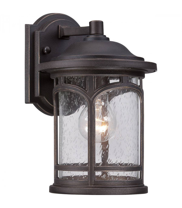 1 Light Small Wall Lantern - Palladian Bronze Finish, E27