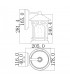 1 Light Small Wall Lantern - Palladian Bronze Finish, E27